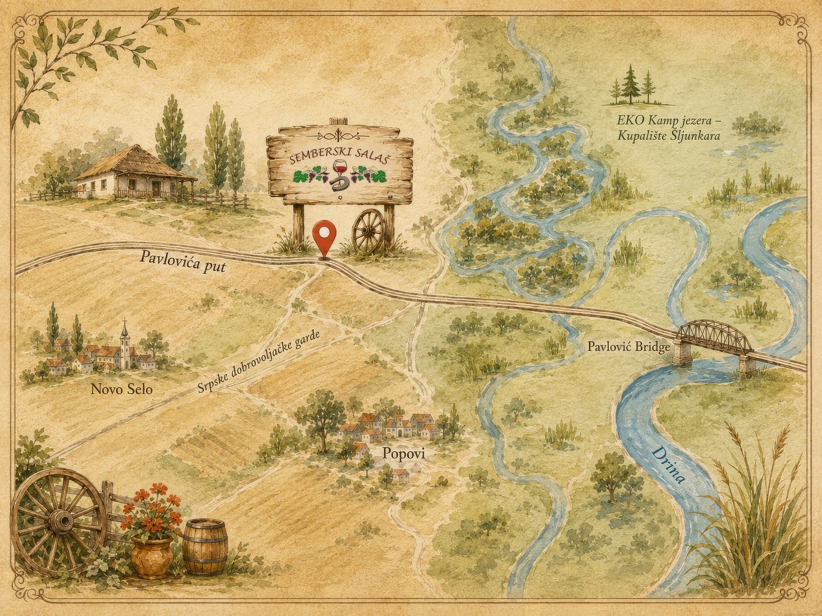 Mapa — Semberski Salaš